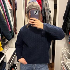 Sunday Best Navy Cable Knit Sweater